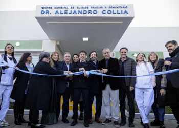 Kicillof durante la inauguración del CAPS