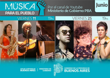 Los viernes a las 19 hs la Casa de la Provincia de Buenos Aires continúa el Ciclo que comparte el amplio espectro musical de los