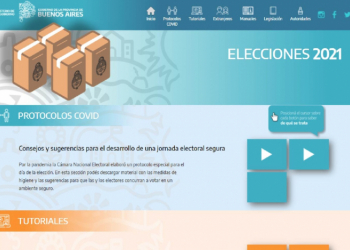 Página web Elecciones 2021