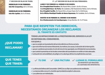 PROVINCIA CONVOCA A LOS VECINOS PARA DENUNCIAR PROBLEMAS DEL SERVICIO ELÉCTRICO EN EL DELTA