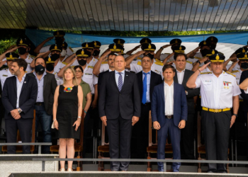 Acto por el Bicentenario de la Policía de la provincia de Buenos Aires y jura de 3 mil nuevos agentes