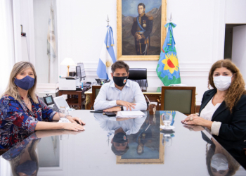 Kicillof y Alvarez Rodríguez recibieron a la Secretaria de Sedronar
