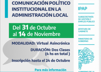 Está abierta la inscripción para el curso de Comunicación político institucional