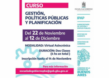 Nueva edición del curso de Gestión, Políticas Públicas y Planificación