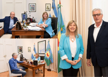 Alvarez Rodríguez recibió a los intendentes de Gesell, Belgrano y La Madrid