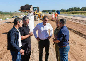 Katopodis recorrió la obra de transformación en Autovía de la RP 41