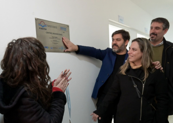 Bianco en inauguración de Puentes en General Alvarado