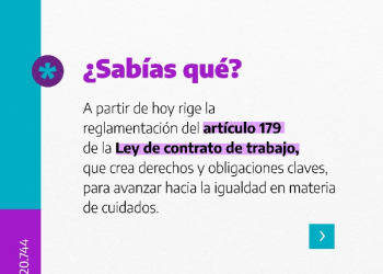 Reglamentación del artículo 179 de la Ley de Contrato de Trabajo
