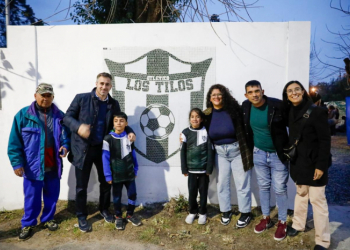 Barrios y Achával inauguraron mejoras estructurales en el club Los Tilos
