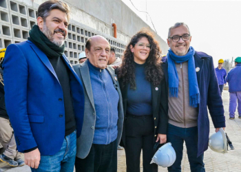 Barrios, Mussi, Bianco y Urquiza recorrieron el polo educativo del barrio Once