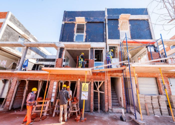 Obra de complejo habitacional Pilcomayo