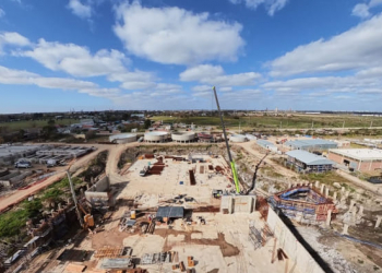 Avanza la obra en la Planta Potabilizadora para La Plata, Berisso y Ensenada