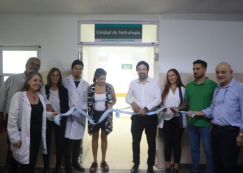 Kreplak y Navarro en la inauguración.