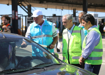Marinucci y Arteaga encabezaron el megaoperativo de control vehicular en Hudson.