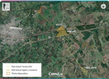 Mapa de las obras a desarrollar.  
