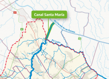 Mapa Canal Santa María