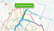Mapa Canal Santa María