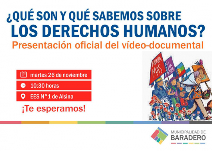 Estreno del documental "¿Qué son y qué sabemos de los derechos humanos?"