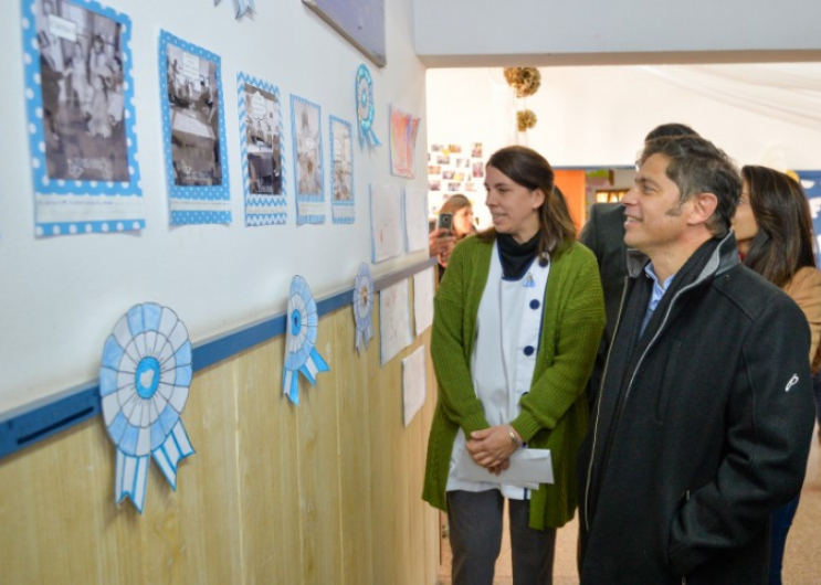 Kicillof encabezó el acto por el aniversario del Jardín de Infantes Rural N° 1 de Ramallo