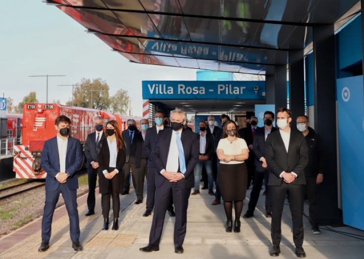 Kicillof participó de la inauguración de obras ferroviarias en Pilar