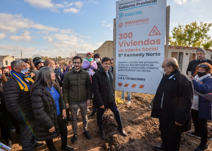 Kicillof y Mussi recorrieron los avances de obras de infraestructura en Berazategui