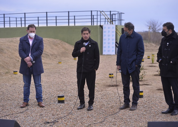 Kicillof y Katopodis inauguraron obras cloacales y anunciaron inversiones en infraestructura por más de $1.800 millones Inauguración de obras en Lincoln