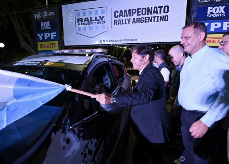 Kicillof participó de la largada promocional del Rally en General Madariaga