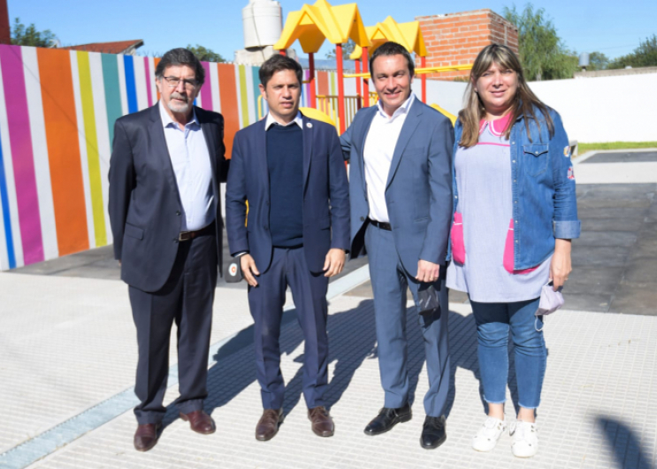 Kicillof, Sileoni y Watson inauguraron el jardín de infantes N° 947 en Florencio Varela