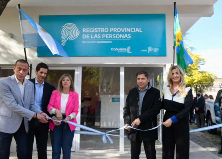 Kicillof inauguró una sede del Registro Provincial de las Personas en Máximo Paz