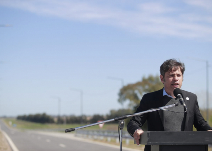 Kicillof y Katopodis encabezaron la habilitación de un tramo de la Autopista Presidente Perón