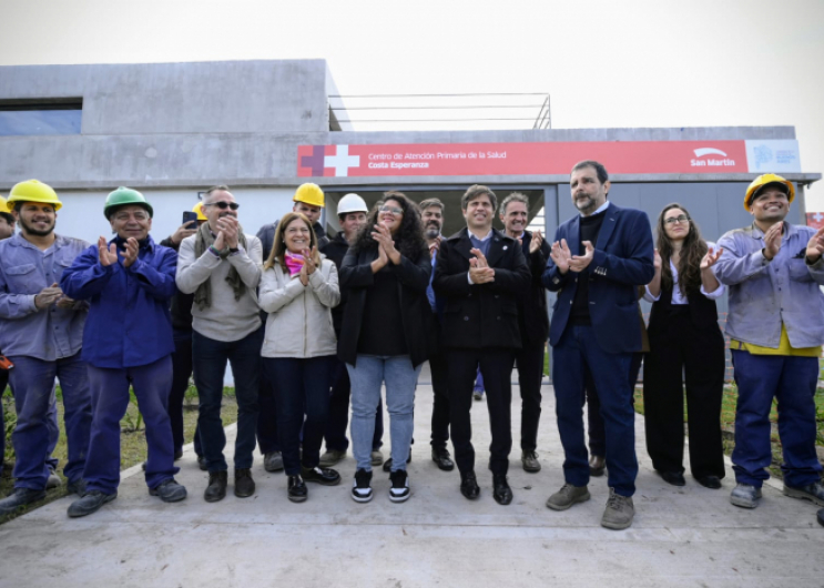 Kicillof inauguró centros de salud y de producción de alimentos en Costa Esperanza