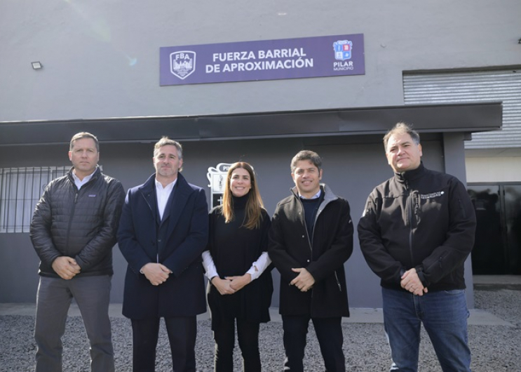 Kicillof inauguró una base de la Fuerza Barrial de Aproximación