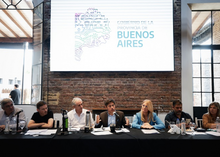 Kicillof se reunió con empresarios y representantes de distintos sectores productivos