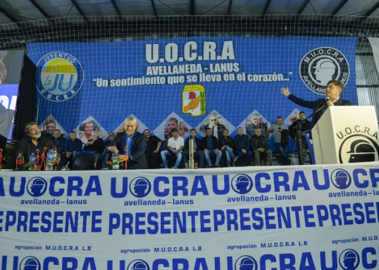 El Gobernador en la inauguración del predio de la UOCRA en Avellaneda