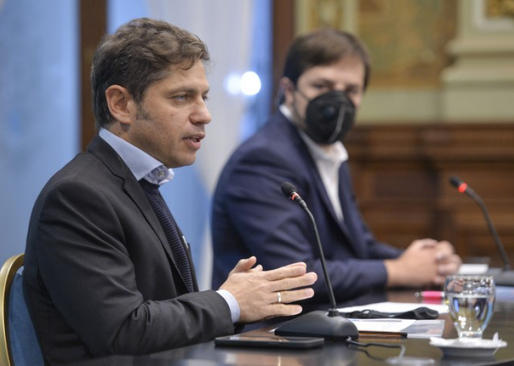 El gobernador Axel Kicillof y el ministro Nicolás Kreplak anunciaron también el inicio de la inmunización de niños y niñas de en