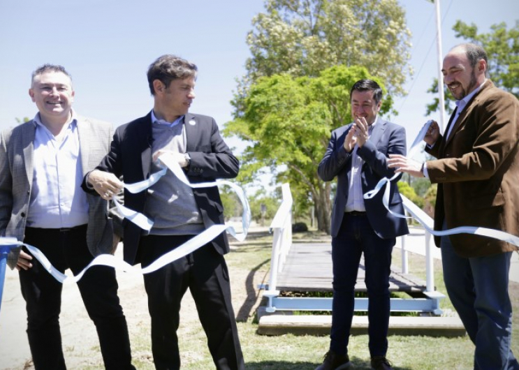 Se inauguró el entubamiento del canal de la Laguna de Ranchos