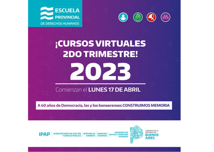 Se encuentra abierta la inscripción a los cursos de la Escuela Provincial