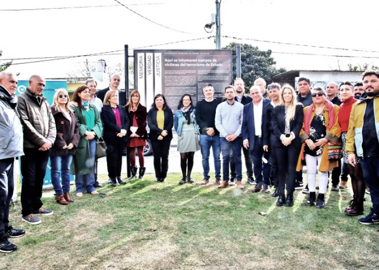 Se señalizó como sitio de memoria el Cementerio Municipal de Rafael Calzada