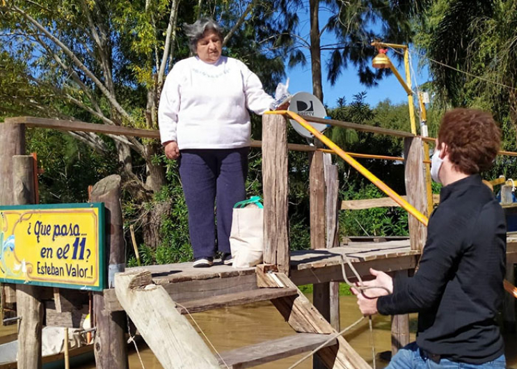 El ministerio de Gobierno a través de la Dirección Provincial de Islas lleva a delante tareas de asistencia para las familias qu