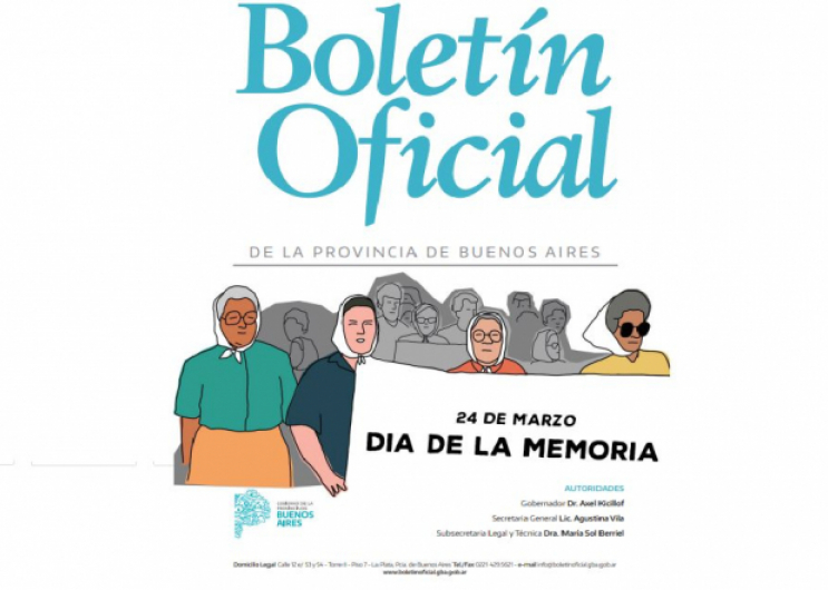 El Boletín Oficial conmemora el Día de la Memoria