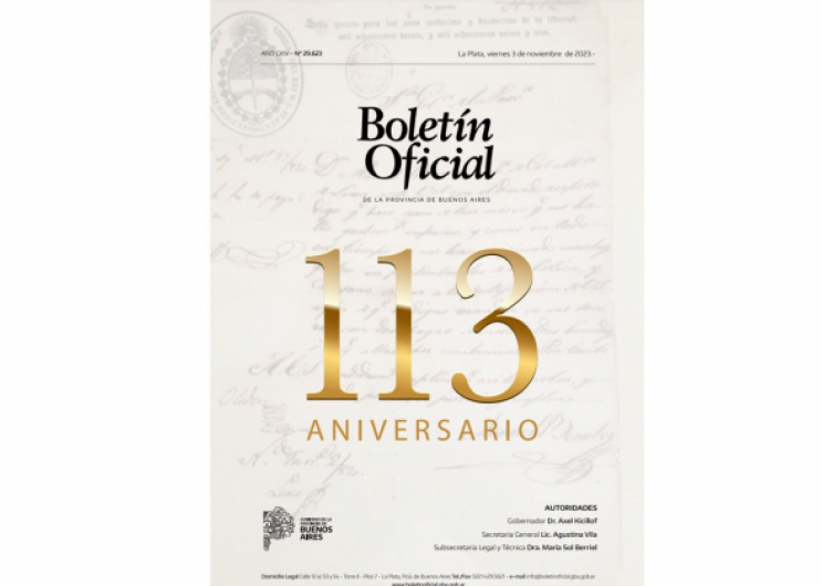 El Boletín Oficial celebra los 113 años de su priimera publicación