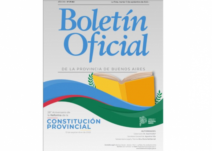 El Boletín Oficial conmemora aniversario de la reforma constitucional provincial
