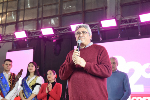 Javier Rodríguez y Fabián Cagliardi inauguraron la Fiesta del Vino de la Costa