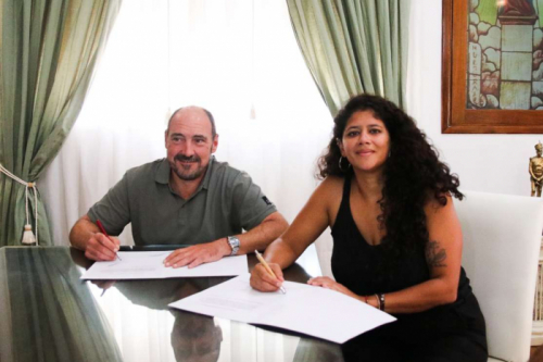 Barrios y Álvarez firmaron obras de infraestructura y visitaron espacios deportivos y comunitarios