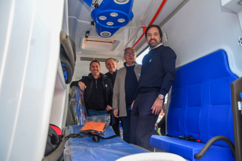 Provincia y Municipio inauguraron una sala de tomografía y ambulancias 