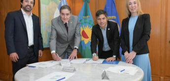 Firma del acuerdo entre la PBA y la OPS/OMS.