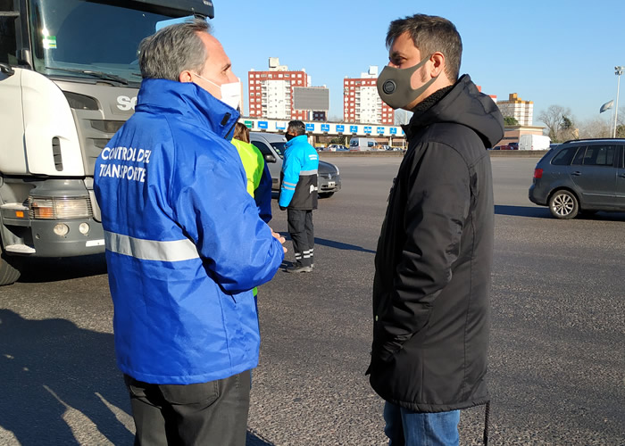 El subsecretario de Transporte, Alejo Supply,supervisó el operativo junto a José Arteagam titular de CNRT