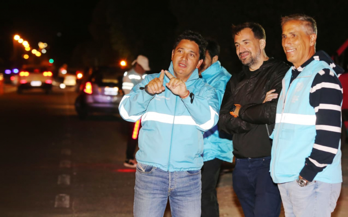 Marinucci junto al Subsecretario Feijoo y el Director Orzali en Ruta 11.