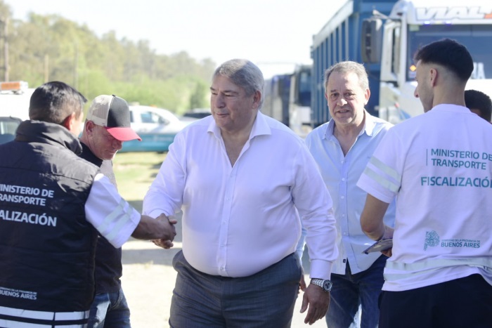 Transporte intensificó los controles de cargas de camiones en Campana.