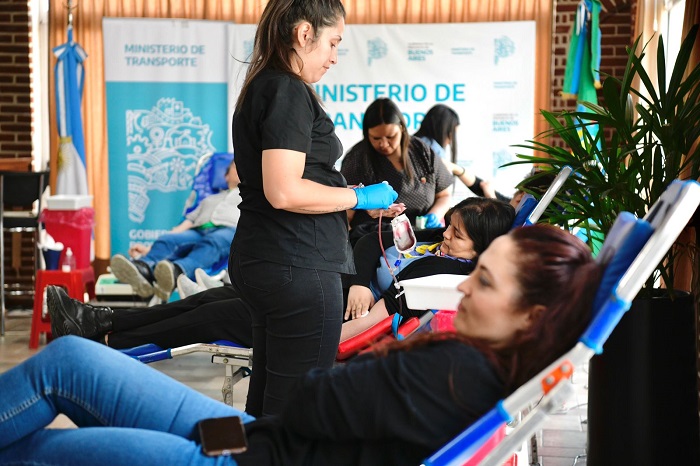 La colecta externa de sangre se realizó en las instalaciones del Ministerio.